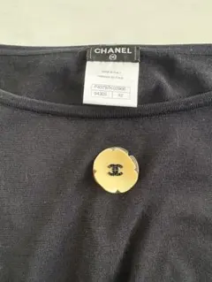 CHANEL リブニットトップス 半袖 フラワーココマーク 2011年 - メルカリ