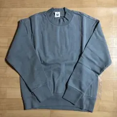 【新品】裏毛トレーナー　レディース　M　サックスグレー　スウェット　秋冬