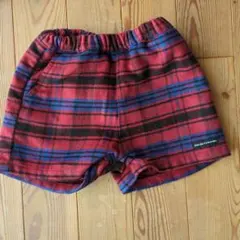 BREEZE　チェック柄ハーフパンツ 80