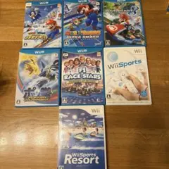 Wii U & Wiiゲームソフトスポーツセット ７本
