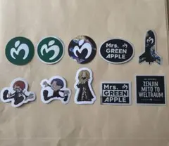 Mrs. GREEN APPLE ステッカー　ゼンジン　ミセスグリーンアップル