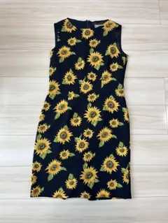ひまわり柄ワンピース(Ｋl l F L EX I O N)