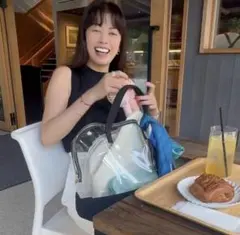 中林美和NO101 pvc クリアバッグ Daisy bag ひゃんのサムネイル