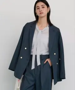 ダブルブレスト テーラードジャケット