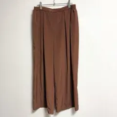 ✨良品✨ アナザーエディション パンツ ブラウン ストレートパンツ ゴムウエストのサムネイル