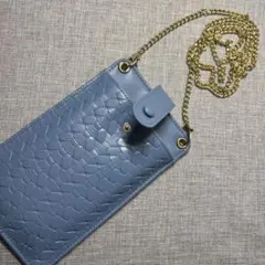 携帯電話用財布スリーブバッグ クロスボディチェーンストラップ付き　ミニ　小さめ