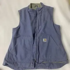 carhartt ライトブルー ベスト Lサイズ - メルカリ