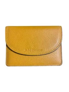 J&M Davidson レザー ミニウォレット 三つ折り財布 イエロー - メルカリ