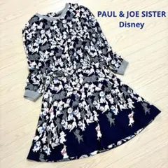 希少美品⭐︎ポール&ジョーシスター　ディズニー　コラボワンピース　フレア総柄　36のサムネイル
