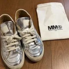 MM6 マルジェラ メタリックレザー スニーカー 37 保存袋付き 正規品のサムネイル