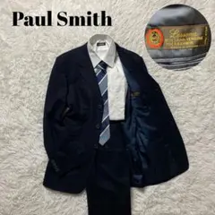 ポールスミス セットアップ　スーツ　メンズ　チェック　レッソーナ　カシミア混