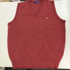 Golden Bear 赤 Vネック ニットベスト S