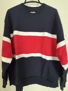 ⭐︎最終値下げ⭐︎BEAMS クルーネック スウェット トリコロールカラー Mサイズのサムネイル