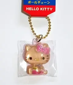ハローキティ ぷっくりったいプチボールチェーン 日焼けキティ②
