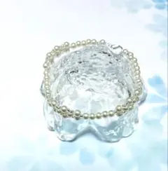 パールビーズ　ブレスレット　ハンドメイド
