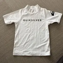 QUIKSILVER ラッシュガード ホワイト 半袖