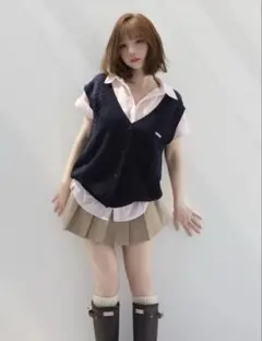 andmary Mimi shirt layered set up