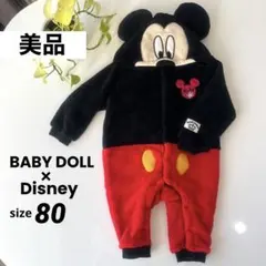【美品】ベビードール　ディズニー　なりきりミッキーマウス 80 ロンパース