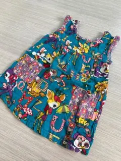 難あり★グラグラ★レトロ柄ワンピース★サイズ3•90cm