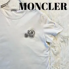 希少】MONCLER モンクレール Tシャツ ビッグ立体刺繍 ロゴ L - メルカリ