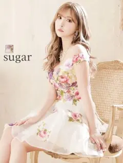 【IRMA/イルマ】フラワーオーガンジー/ オフショル/ スピンドル/ フレア