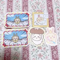 치이카와 ダイカットステッカー 5枚セット 우사기 シール