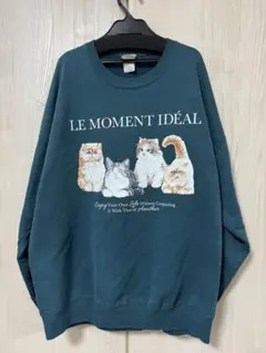 古着　猫　JERZEES スウェット　ユニセックス