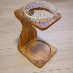 【美品】HARIO ハリオ V60 オリーブウッドスタンド セット