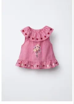 SISSEL EDELBO X ZARA KIDS ストライプ柄刺繍ワンピース - メルカリ