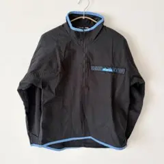 ✴︎ KAVU カブー 長袖 ジッパー トップス プルオーバー ブラック 水色 S