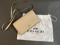 【美品・未使用】COACH 2WAYショルダーバックウォレットピンクベージュ