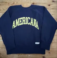アメリカーナ ロゴ入り スウェット ネイビー