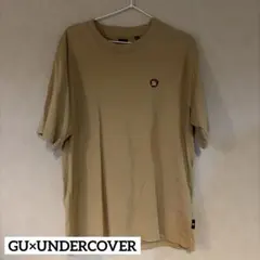 GU×UNDERCOVER アップルロゴ GU Tシャツ ベージュ Lサイズ