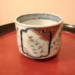 574 古伊万里色絵窓中登竜門図蕎麦猪口　無傷　幕末 399 古伊万里大振金襴手窓絵市松唐獅子図蕎麦猪口 幕末 無傷 【公式通販】