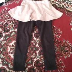 エバークローゼット 裏起毛　レギンス付きスカート スカッツ 110