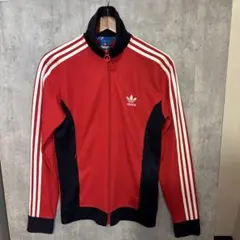 アディダスダス　トラックジャケット　赤✖️ネイビー　Lサイズ