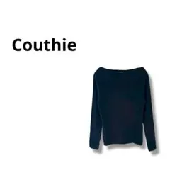 【Couthie】長袖　セーター　無地　黒　サイズ38