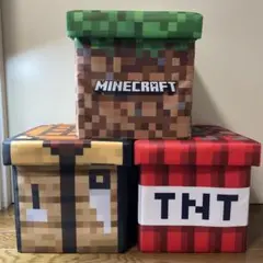 マインクラフト × しまむら 収納ボックス 収納スツール 3点セットのサムネイル