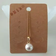 コットンパールネックレス