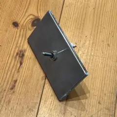 ステンレス　ダブルトグルスイッチ　1口　ON/OFFタイプ