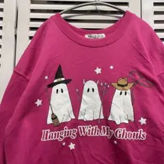 ハロウィン スウェット 古着 ゴースト おばけ Halloween ホリデー