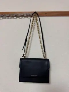 CHARLES & KEITH ショルダーブラックバッグ