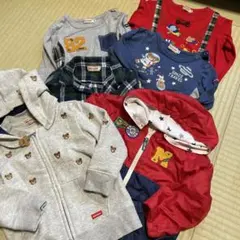 【まとめ】ミキハウス 90ロンT・スウェット・アウターセット