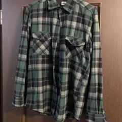 UNIQLO ユニクロ ネルシャツ チェック グリーン M
