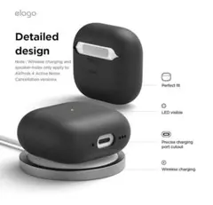 【elago】 AirPods 4 対応 ケース ブラック 黒のサムネイル
