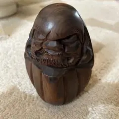 達磨 木彫り 置物 縁起物