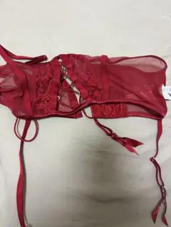 【新品未使用】intimissimi レースガーターベルト レッドのサムネイル
