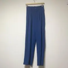 【me+em select】ミームセレクト　ハイウエスト　タック　スラックス