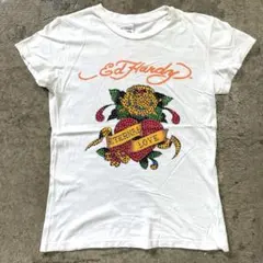 Y2K Ed Hardy エドハーディ 薔薇 ハート Tシャツ S ストーン - メルカリ