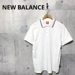NEW BALANCE ニューバランス メンズ ポロシャツ L ホワイト